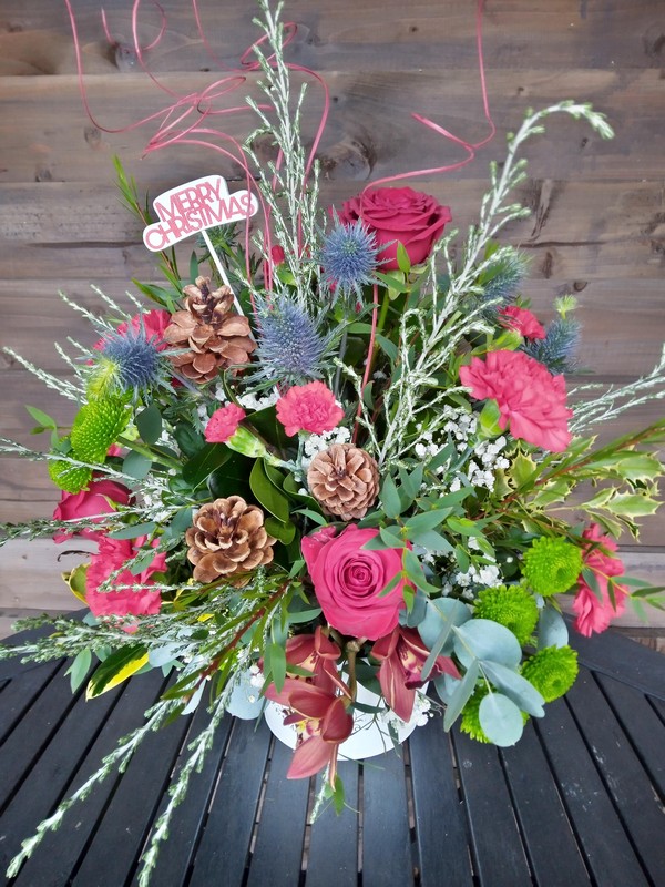 Large All Round Posy with Roses 2
